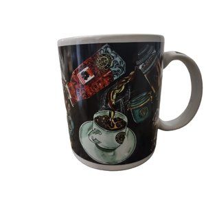 Starbucks Vintage Coffee Themed Cup Mug Thailand All Over Print
